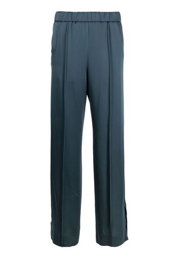 Jil Sander drawstring wide-leg satin trousers - Blu