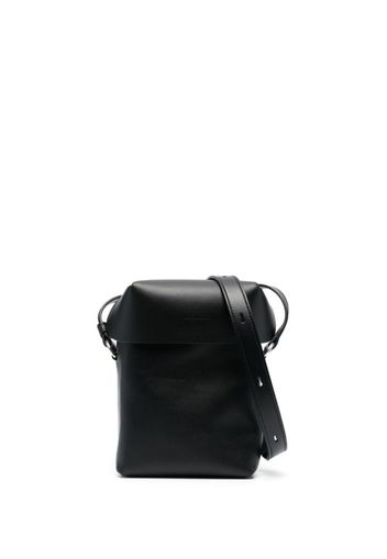 Jil Sander leather mini messenger bag - Nero