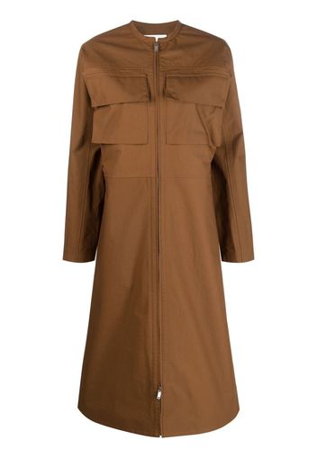 Jil Sander cargo-pocket midi dress - Marrone