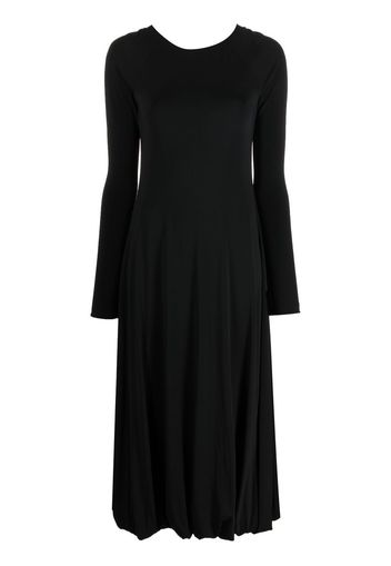 Jil Sander open-back midi dress - Nero