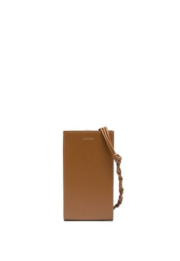 Jil Sander leather cross-body bag - Marrone