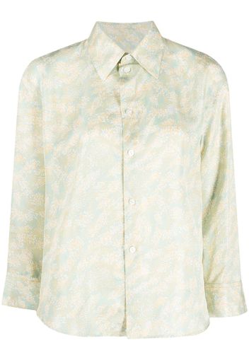 Jil Sander floral-print long-sleeve shirt - Verde