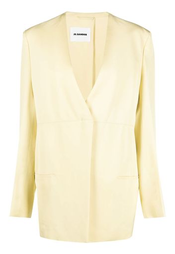 Jil Sander V-back V-neck jacket - Verde