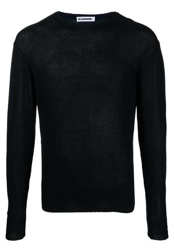 Jil Sander long-sleeve cotton jumper - Blu