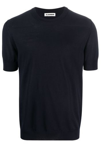 Jil Sander wool short-sleeve T-shirt - Blu