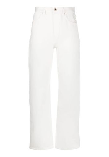 Jil Sander straight-leg cotton trousers - Bianco