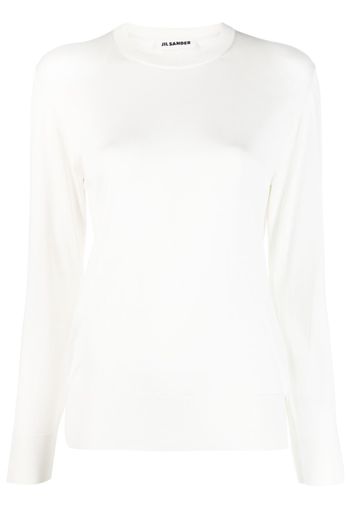 Jil Sander round-neck knit jumper - Bianco