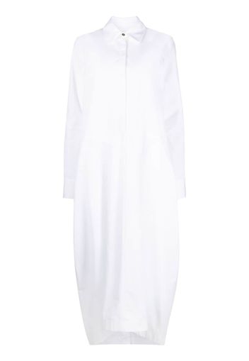 Jil Sander baggy-fit shirt maxi dress - Bianco