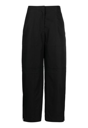 Jil Sander panelled straight-leg cut trousers - Nero