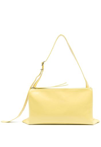 Jil Sander Borsa a spalla media in pelle - Giallo