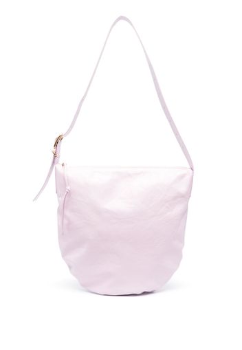 Jil Sander medium crinkled leather shoulder bag - Rosa