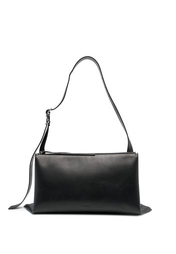 Jil Sander medium leather shoulder bag - Nero