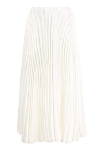 Jil Sander pleated mid-length skirt - Bianco