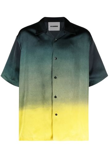 Jil Sander gradient-effect short-sleeve shirt - Verde