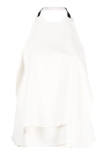 Jil Sander halterneck open-back top - Bianco