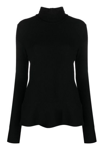 Jil Sander roll-neck knitted jumper - Nero