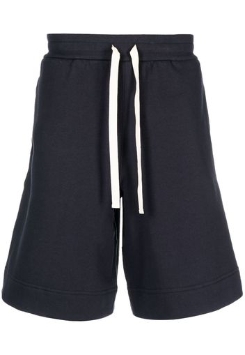 Jil Sander drawstring-waistband track shorts - Blu