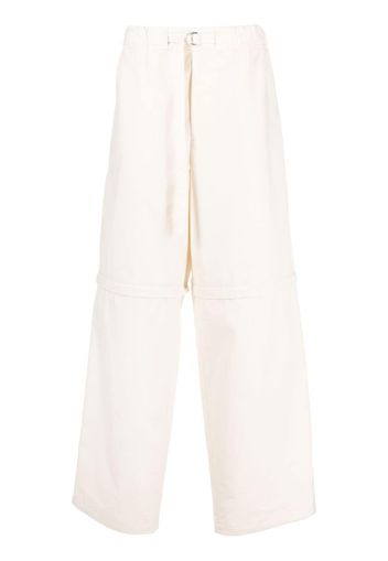 Jil Sander detachable-legs cotton trousers - Toni neutri