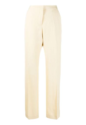 Jil Sander pressed-crease tailored trousers - Giallo