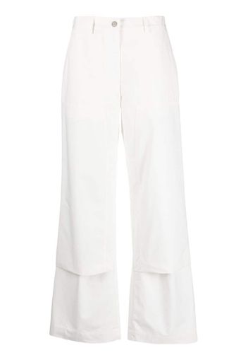 Jil Sander layered-effect wide-leg trousers - Bianco