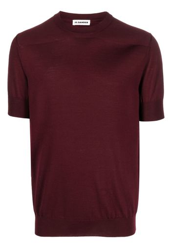 Jil Sander short-sleeve wool T-shirt - Rosso
