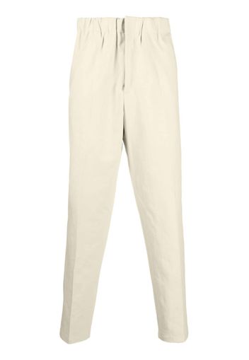 Jil Sander elasticated-waistband cotton trousers - Giallo