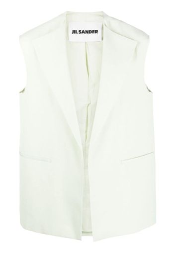 Jil Sander V-neck single-breasted vest - Verde