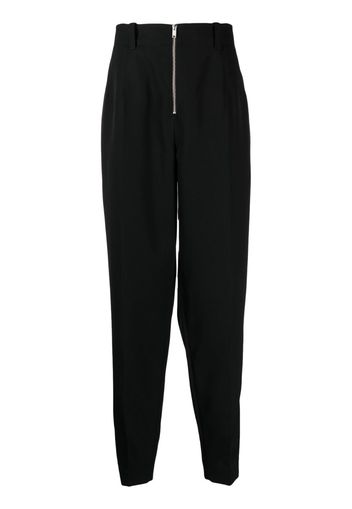 Jil Sander zip-fastening wool tapered trousers - Nero