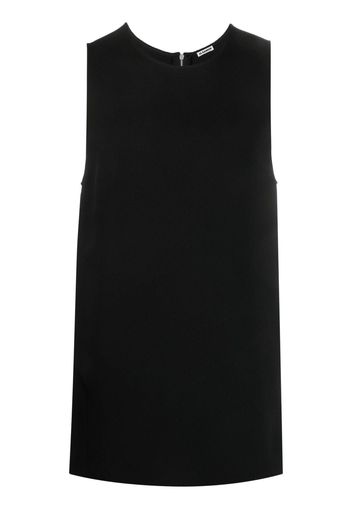 Jil Sander half-zip long tank top - Nero