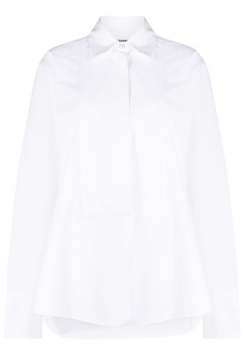 Jil Sander long-sleeved cotton shirt - Bianco