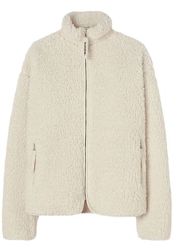 Jil Sander Cardigan in finto shearling - Toni neutri