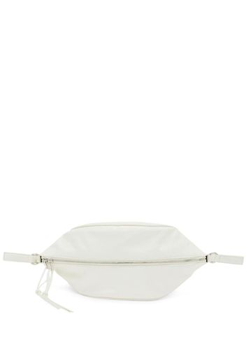 Jil Sander logo-embossed leather shoulder bag - Bianco