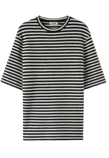 Jil Sander T-shirt a righe - Nero