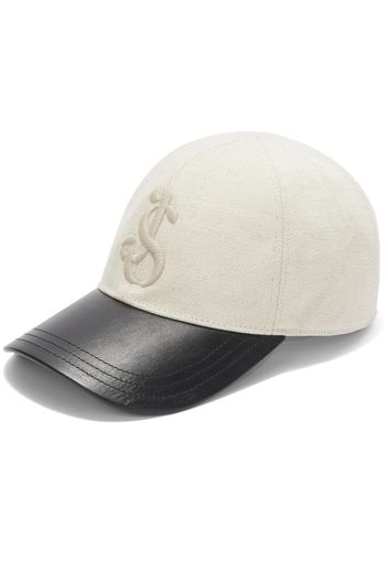 Jil Sander Cappello da baseball con ricamo - Bianco