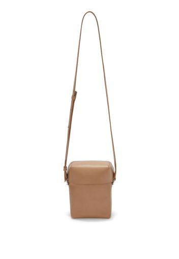 Jil Sander small leather crossbody bag - Marrone