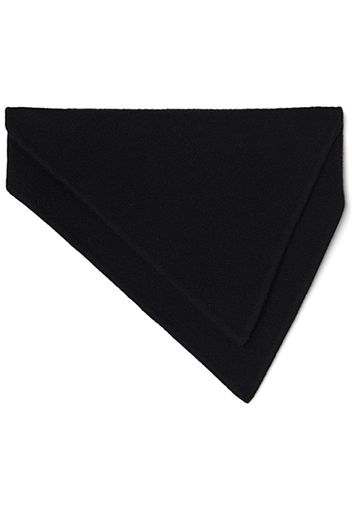 Jil Sander pointed-tip cashmere scarf - Nero