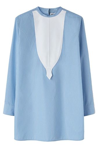 Jil Sander cotton poplin blouse - Blu