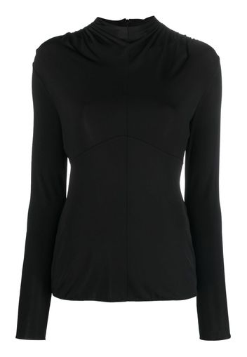 Jil Sander round-neck long-sleeve top - Nero