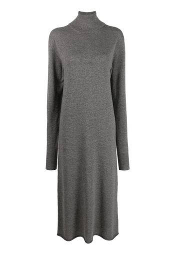 Jil Sander high-neck cashmere knitted dress - Grigio