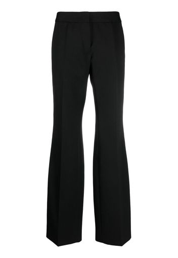 Jil Sander wool-cotton wide-leg trousers - Nero