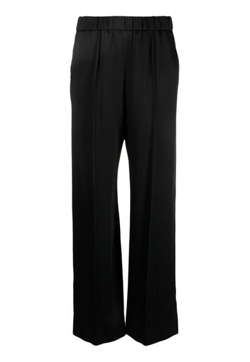 Jil Sander satin-finish wide-leg trousers - Nero