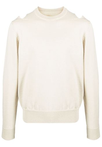 Jil Sander cut-out wool jumper - Toni neutri