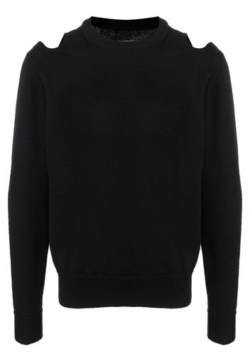 Jil Sander Maglione con cut-out - Nero