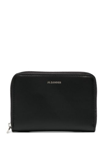 Jil Sander logo-debossed leather wallet - Nero