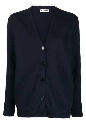 Jil Sander Cardigan con scollo a V - Blu