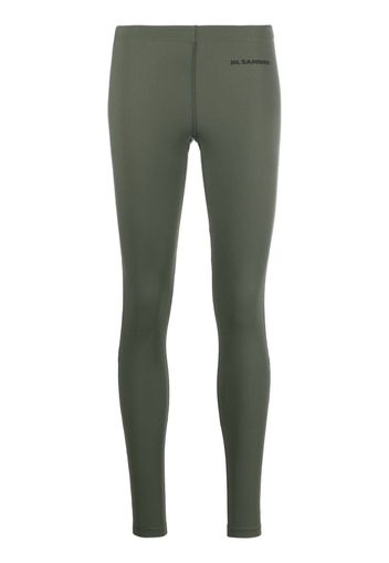 Jil Sander Leggings con stampa - Verde