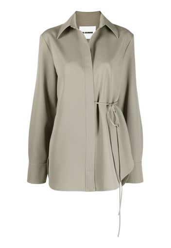 Jil Sander Camicia con nodo - Verde