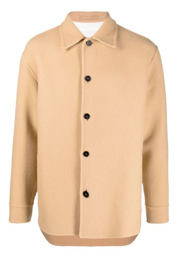 Jil Sander button-up long-sleeved overshirt - Toni neutri