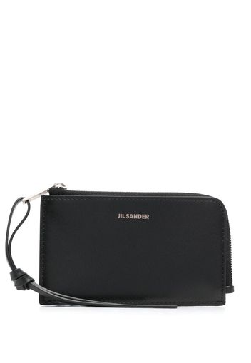 Jil Sander embossed-logo leather wallet - Nero