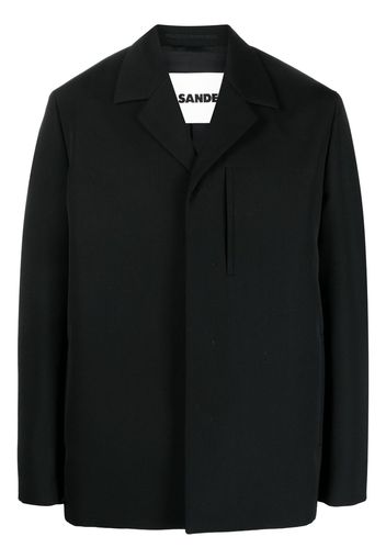 Jil Sander long-sleeved cotton-wool jacket - Nero